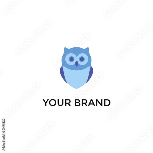 Obraz Cute owl logo