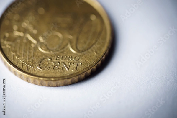 Obraz coins isolated on white background