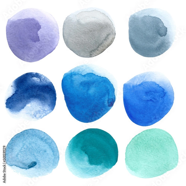 Fototapeta hand drawing palette watercolor abstract background