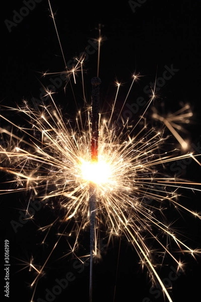 Fototapeta indoor sparkler