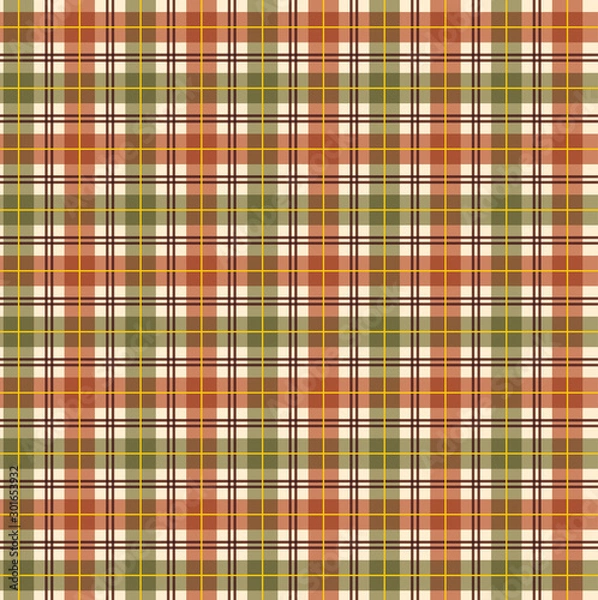 Obraz Thanksgiving/ Fall plaid in vector format.