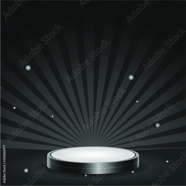 Obraz Modern Black Circus Prize Background