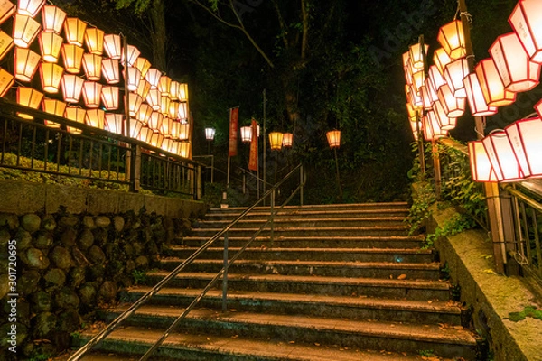 Obraz 石川県　湯涌温泉のぼんぼり祭り