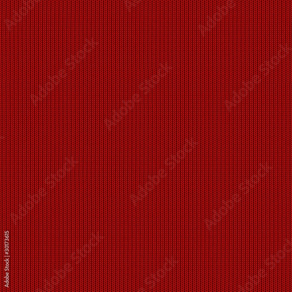Fototapeta Seamless red wool knitted fabric
