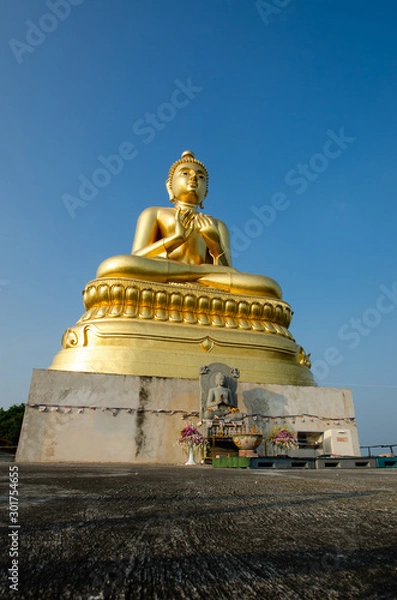 Obraz golden buddha statue
