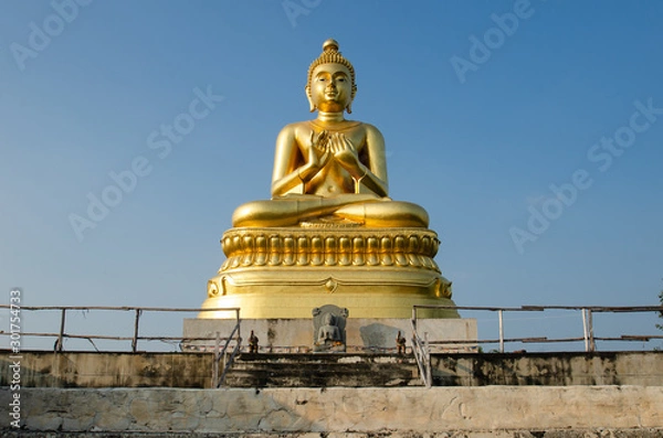 Obraz golden buddha statue