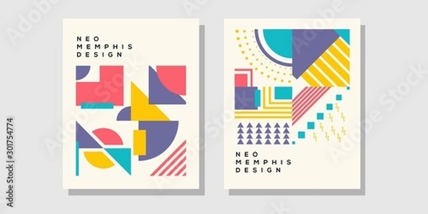 Obraz Memphis cover bundle vector