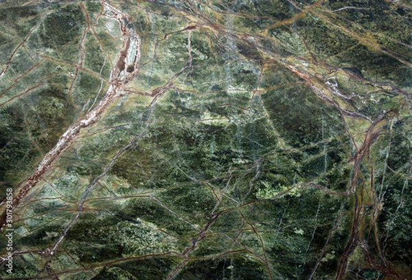 Obraz Abstract Marble Texture Green With Brown