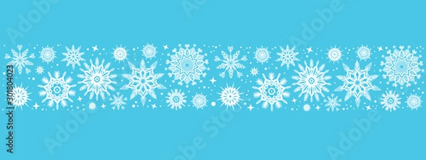 Obraz Christmas background with snowflakes