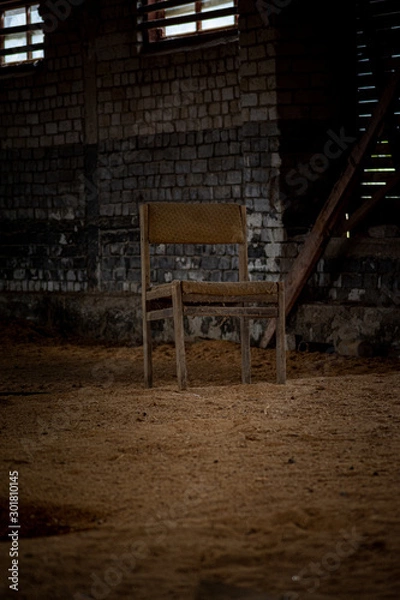 Obraz bench in the dark