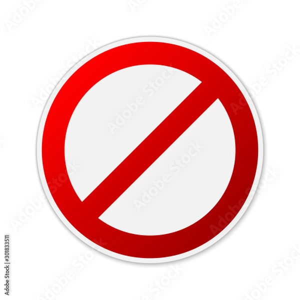 Fototapeta Vector No sign.