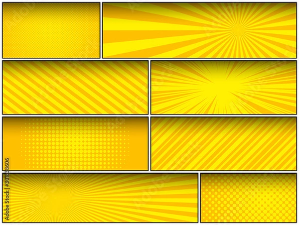 Obraz Abstract comic light composition