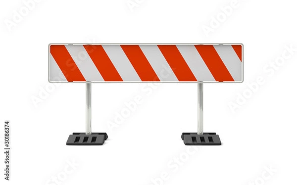Obraz Absperrung mit Freistellungspfad