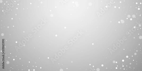 Fototapeta Magic stars random Christmas background. Subtle fl