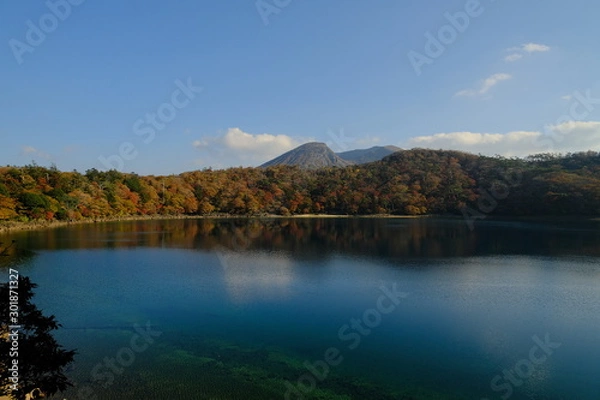 Fototapeta 広角で見るえびの高原の大自然