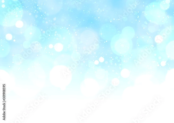Fototapeta ゆめかわ背景 ライトブルー