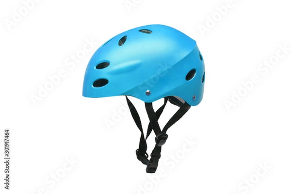 Obraz A helmet for riding bicycle or playing skate isolated on white background