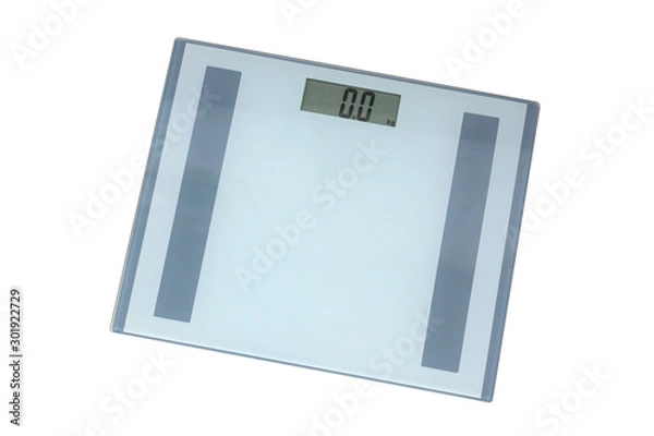 Obraz Digital weighing scale isolated on white background