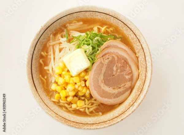 Fototapeta 味噌ラーメン（バター風味）