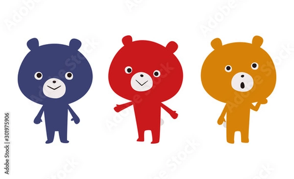 Obraz クマのイラスト