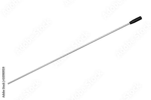Obraz Ramrod for gun cleaning isolated on white background.