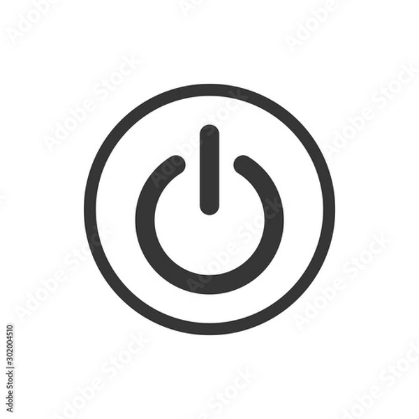 Obraz Power Icon Vector Illustration