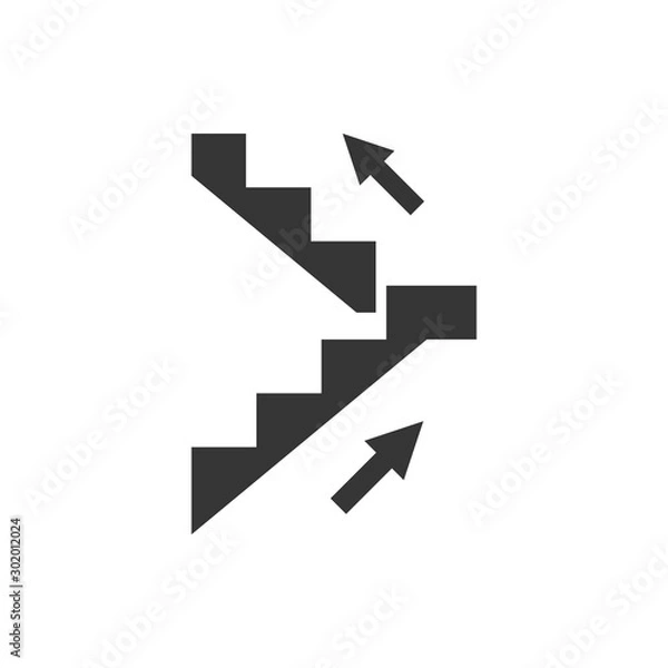 Obraz Stairs Icon Vector Illustration
