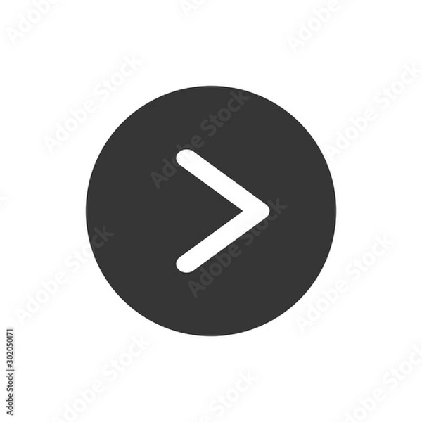 Obraz Next Button Icon Vector Illustration