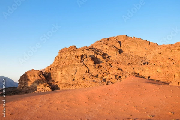 Obraz Rock desert in Jordan.