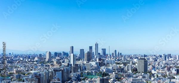 Obraz (東京都-風景パノラマ)ラウンジから望む池袋方面の風景３