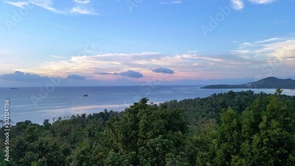 Obraz High vantage ocean view sunset