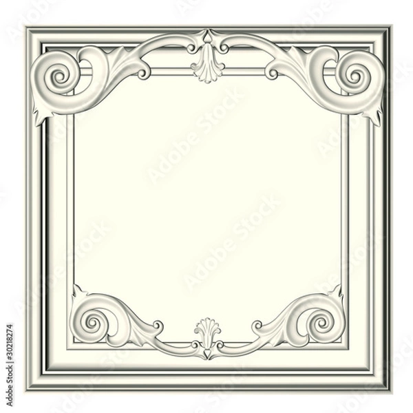 Fototapeta white frame