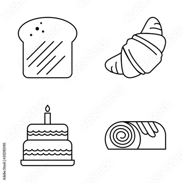 Fototapeta Set Of Universal Icons