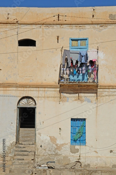 Obraz Linge au balcon - Tunisie