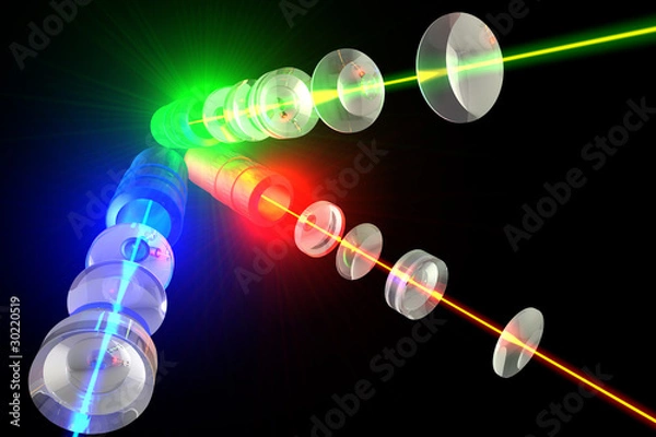 Obraz Lasers - Optics and light RGB