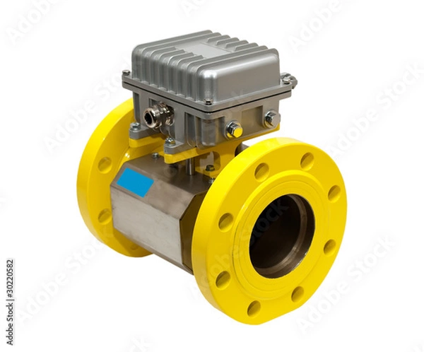 Obraz Yellow gas meter