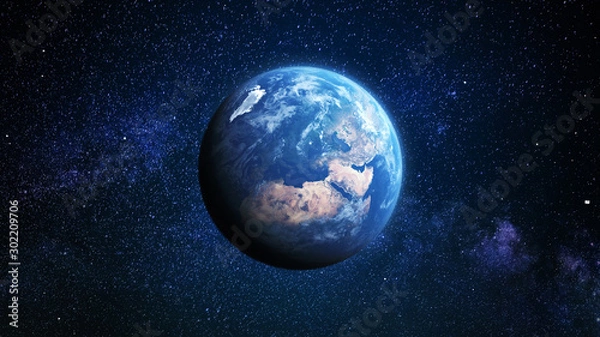 Obraz earth and moon