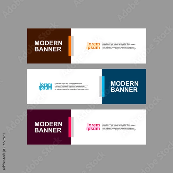Fototapeta vector abstract design banner web template