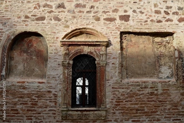 Fototapeta window on the old church