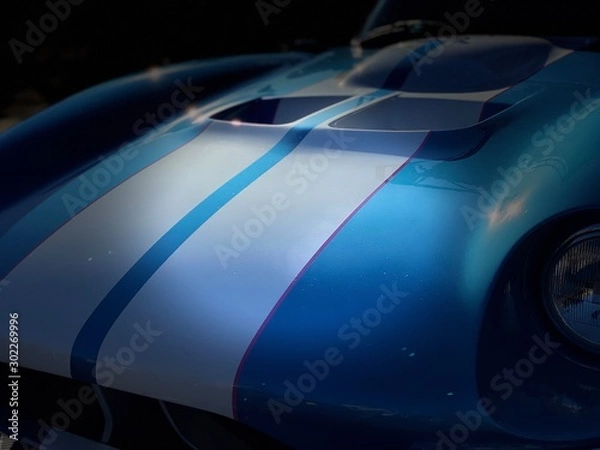 Obraz Blue Curves