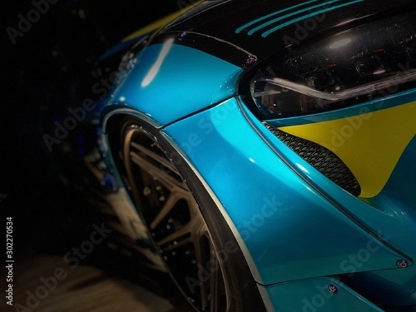 Obraz Blue Curves