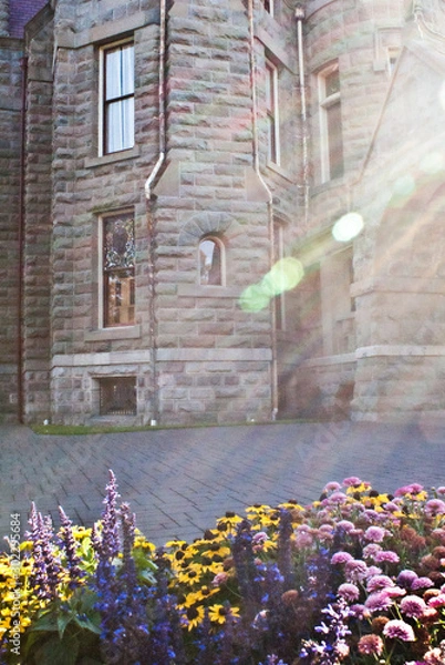 Fototapeta Castle with lighting