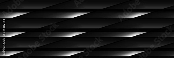 Obraz Digital art, panoramic abstract 3D objects, Germany