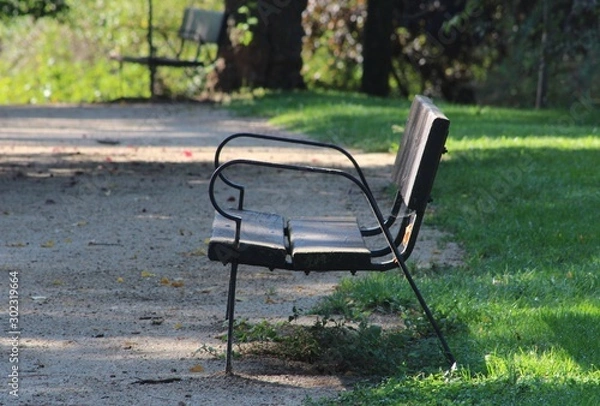 Obraz Banco en parque de Madrid