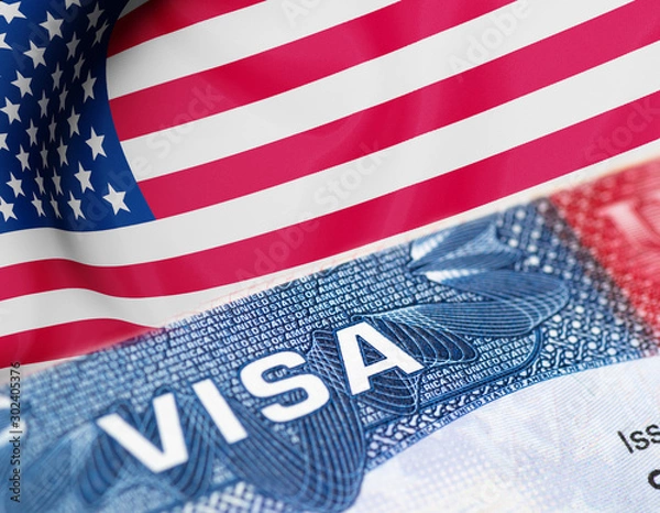 Obraz Visa stamp travel