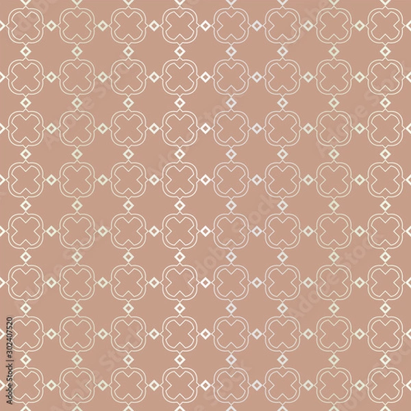 Fototapeta Seamless geometric pattern with modern ornamnet. Vector illustration