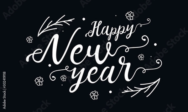 Obraz happy new year banner design