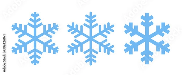 Obraz 雪の結晶アイコンセット 