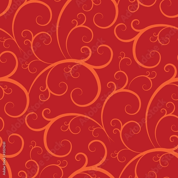 Obraz seamless swirly wallpaper pattern