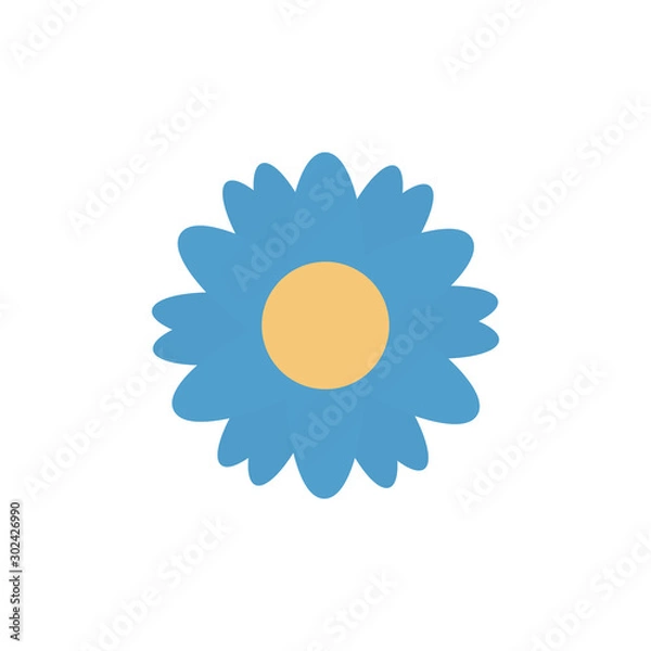 Fototapeta Isolated flower icon flat design